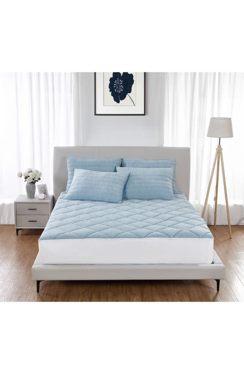 Allied Home Below Zero Cooling Mattress Pad In Blue