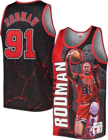 Dennis Rodman MENS Mitchell & Ness NBA Jersey Chicago Bulls BROWN