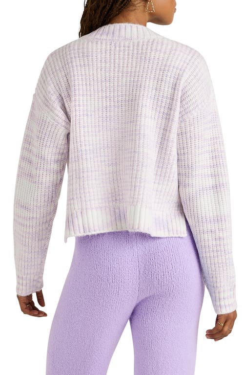 Shop Florence By Mills V-neck Crop Sweater In Soft Millie Lavender