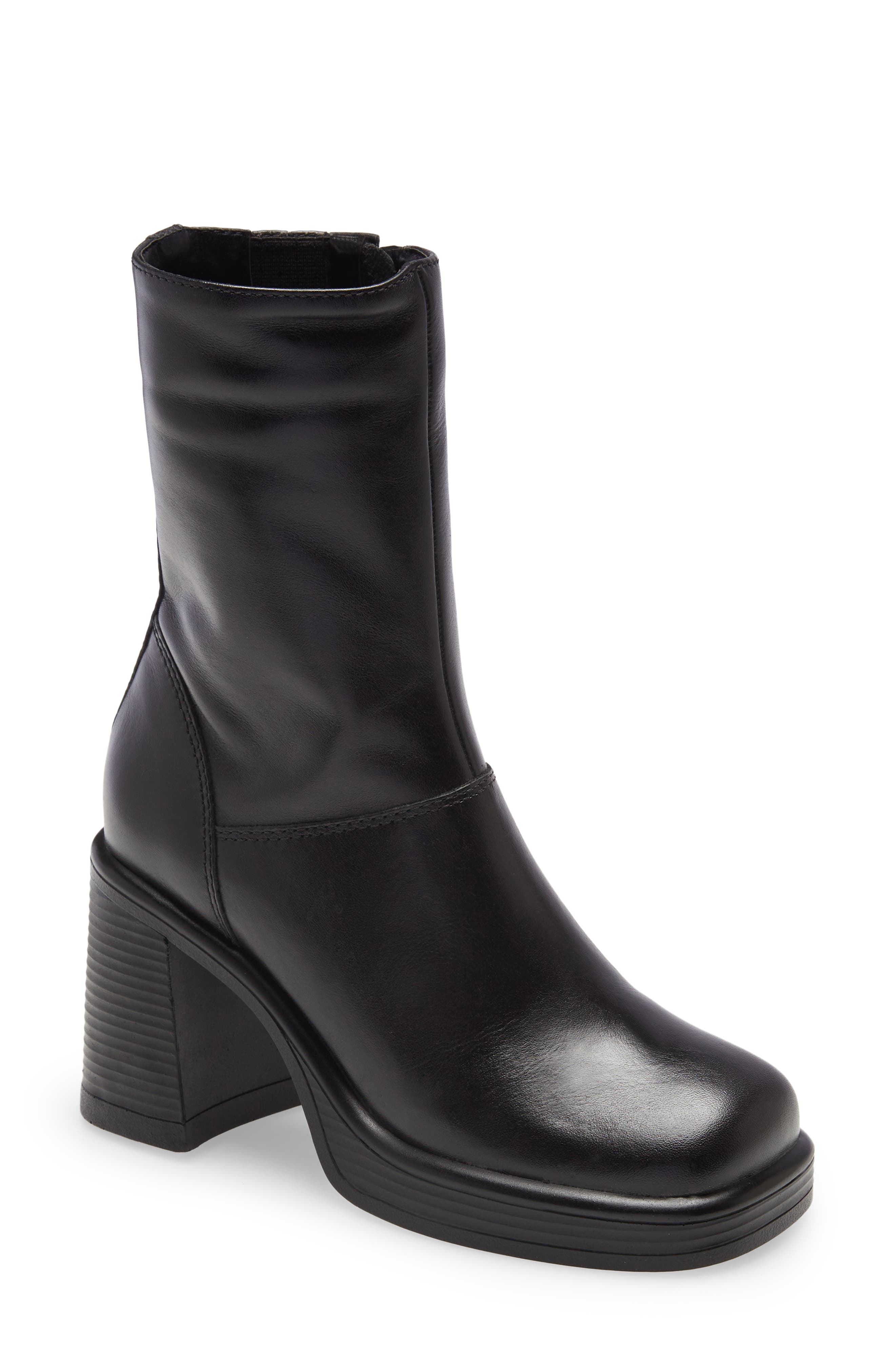 steve madden women's main platform booties