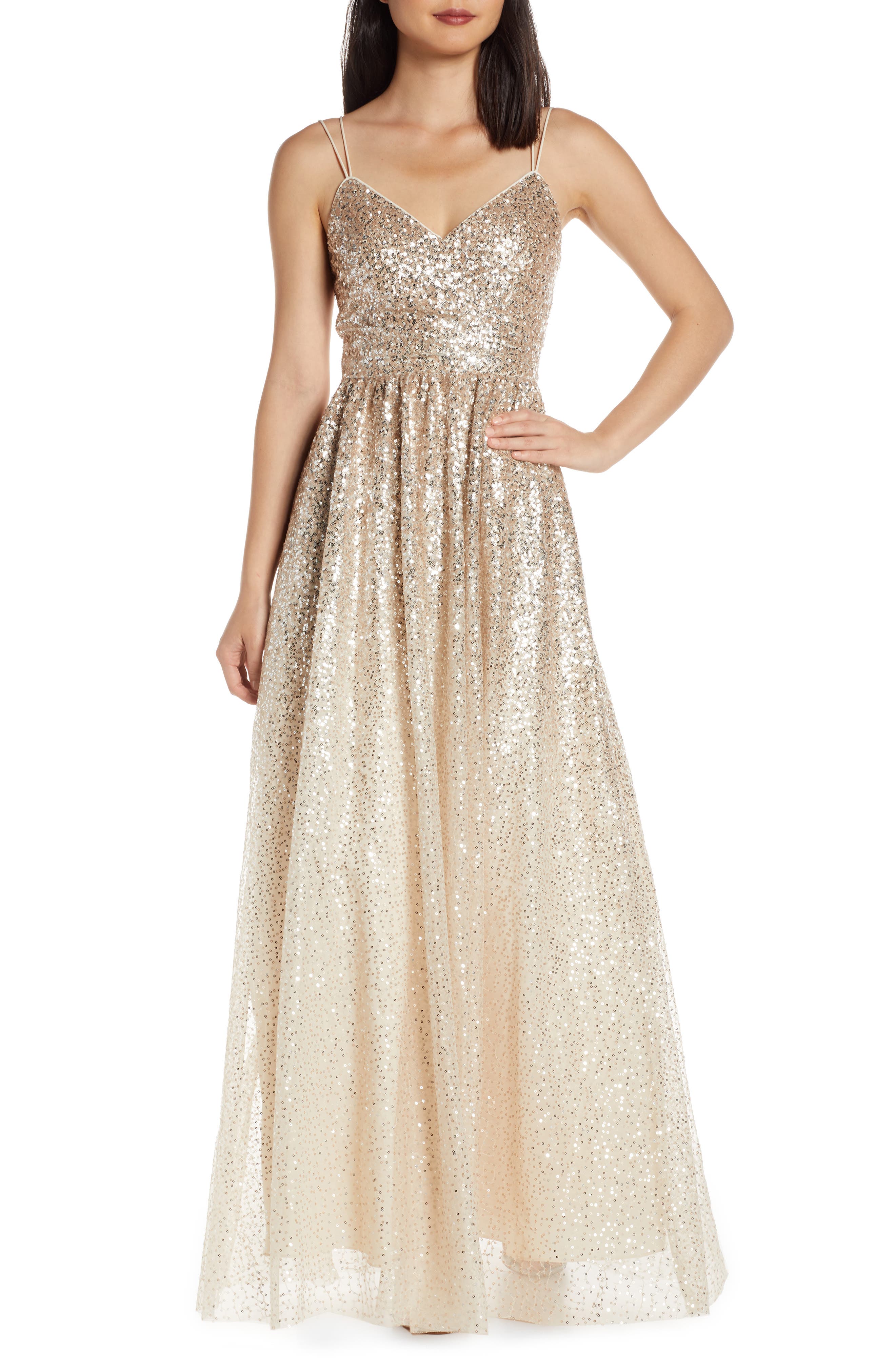 Eliza J Ombré Sequin Gown | Nordstrom