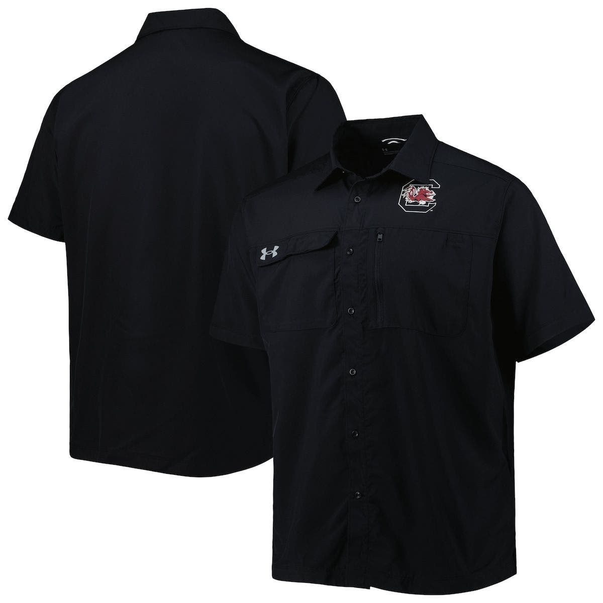 Under Armour Men's Under Armour Black South Carolina Gamecocks Motivate ButtonUp Shirt Nordstrom
