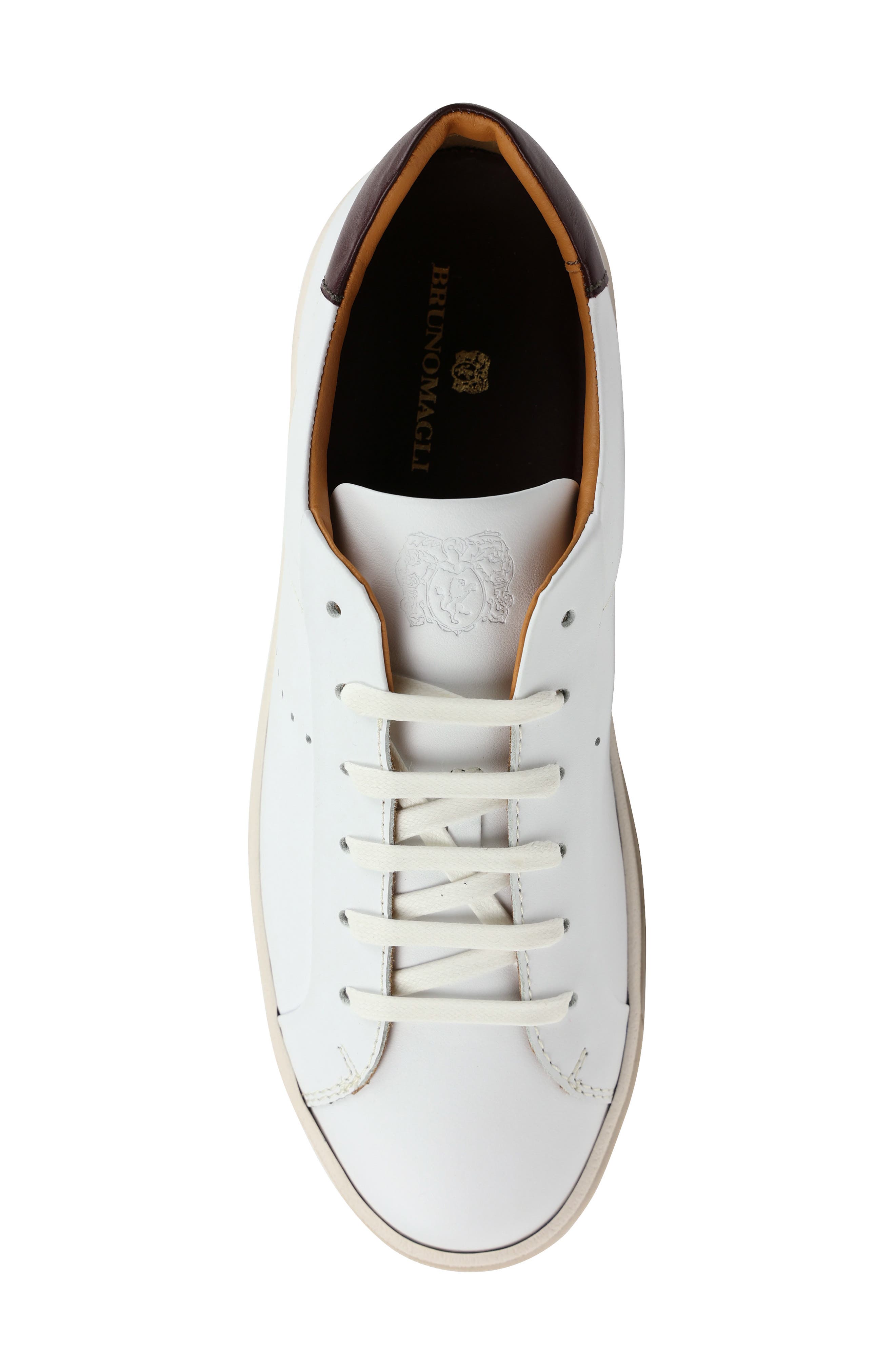 Bruno Magli Dante Oxford Sneaker in White Calf Smart Closet