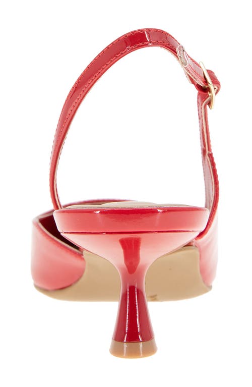Bcbgeneration Kittie Slingback Kitten Heel Pump In Lipstick Patent