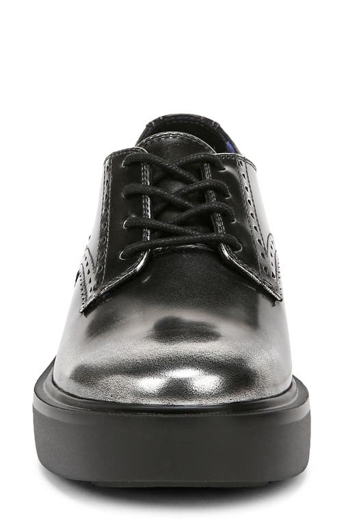 Shop Naturalizer Obtain Platform Wedge Derby In Black/dark Silver