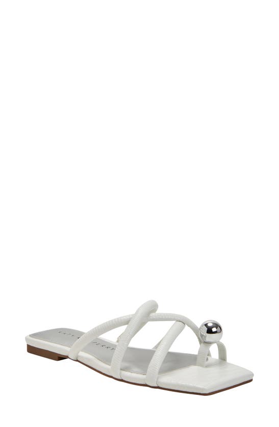Shop Katy Perry The Camie Slide Sandal In Optic White