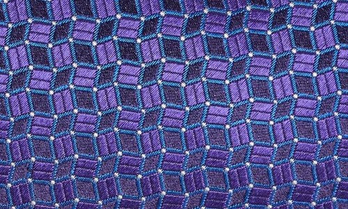 Shop David Donahue Neat Silk Tie In Purple