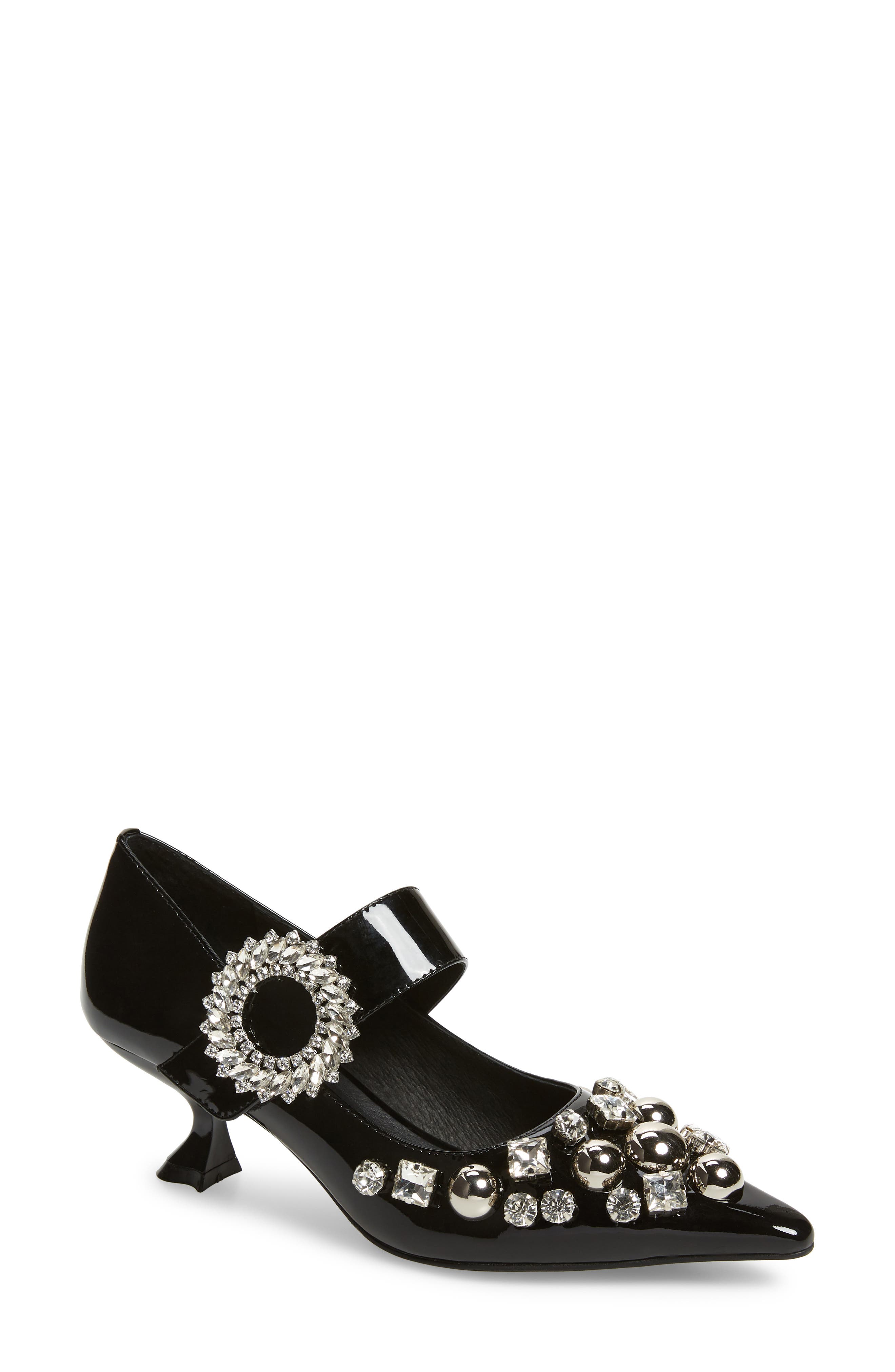 Jeffrey Campbell Otelia Crystal Embellished Pump, Black