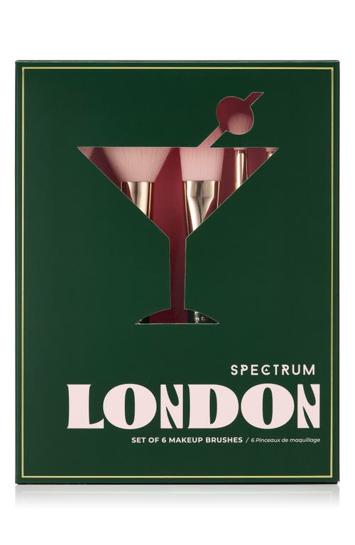 SPECTRUM SPECTRUM TRAVEL BOOKS COLLECTION LONDON 6-PIECE MAKEUP BRUSH SET