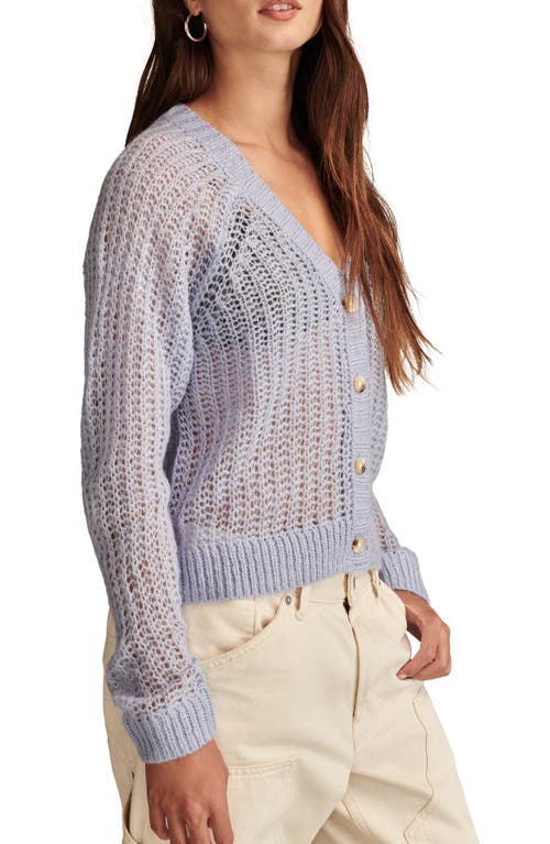 LUCKY BRAND LUCKY BRAND OPEN STITCH CARDIGAN