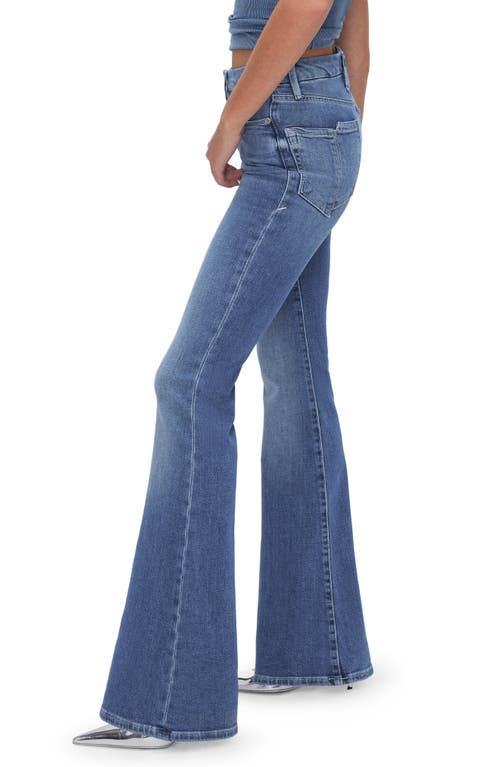 Good American Good Legs Flare Split Hem Jeans In Indigo591