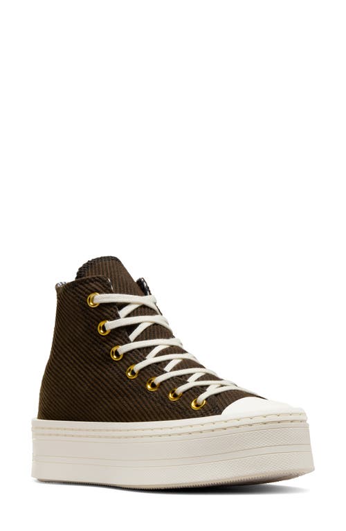 Converse Chuck Taylor® All Star® Modern Lift High Top Sneaker In Fresh Brew/trek