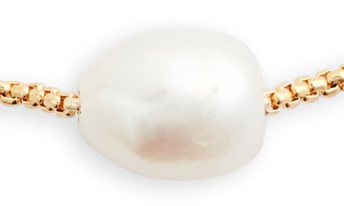Nordstrom Demi Fine Freshwater Pearl Slider Bracelet In 14k Gold Plated