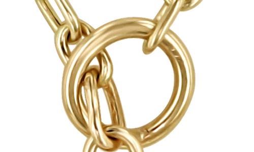 Shop Zoë Chicco Diamond Toggle Pendant Necklace In Yellow Gold