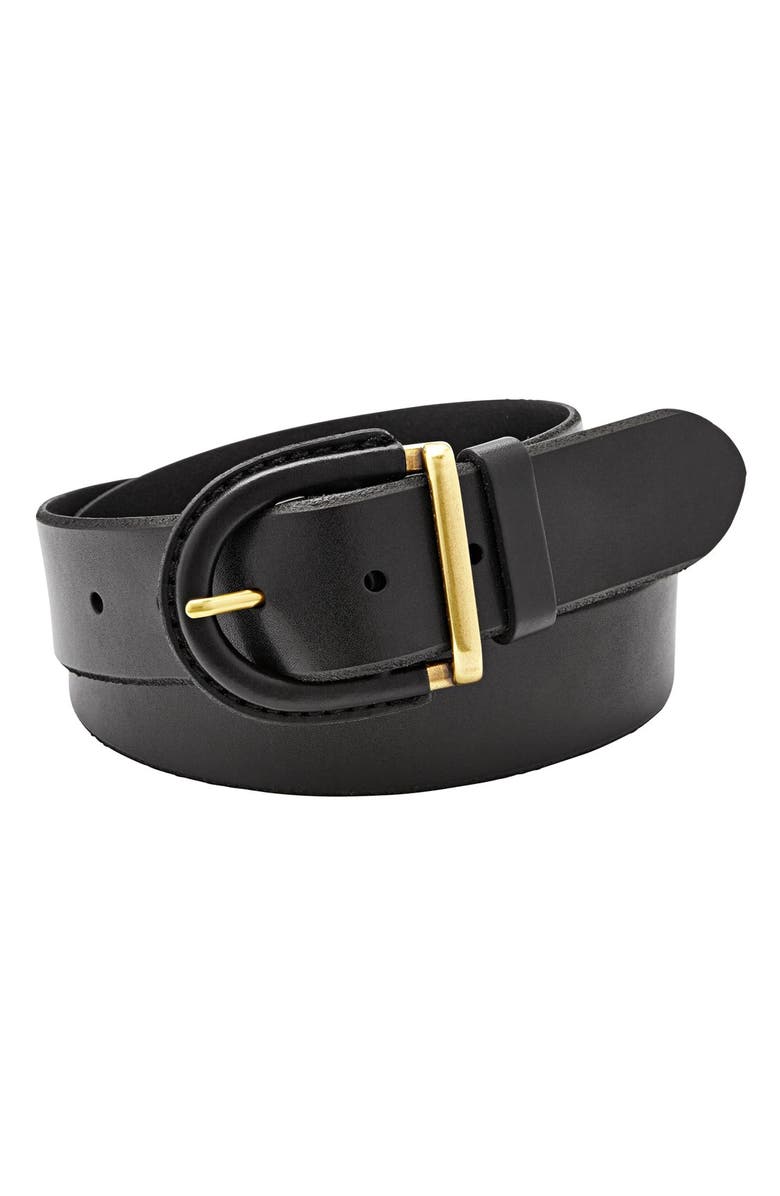 Fossil Leather Covered Buckle Belt | Nordstrom