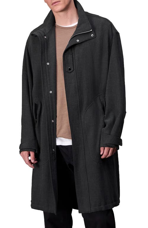 Rag & Bone Falcon Wool & Linen Coat In Black