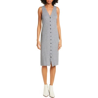 Rag & Bone MAC Ribbed Tank Dress, Grey