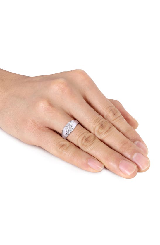 Delmar Diamond Ring In White Gold