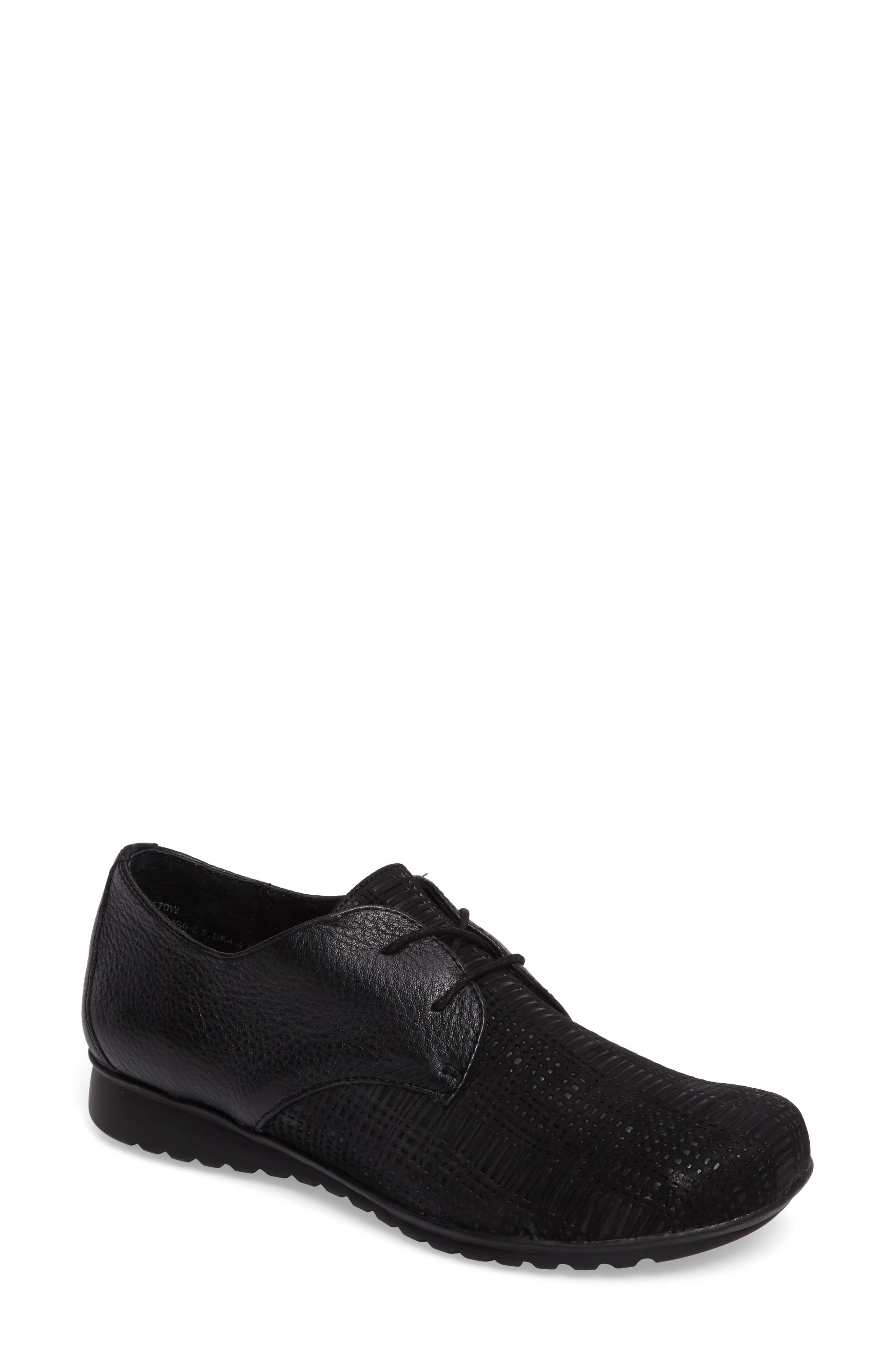 Aetrex Erin Saddle Shoe, Black