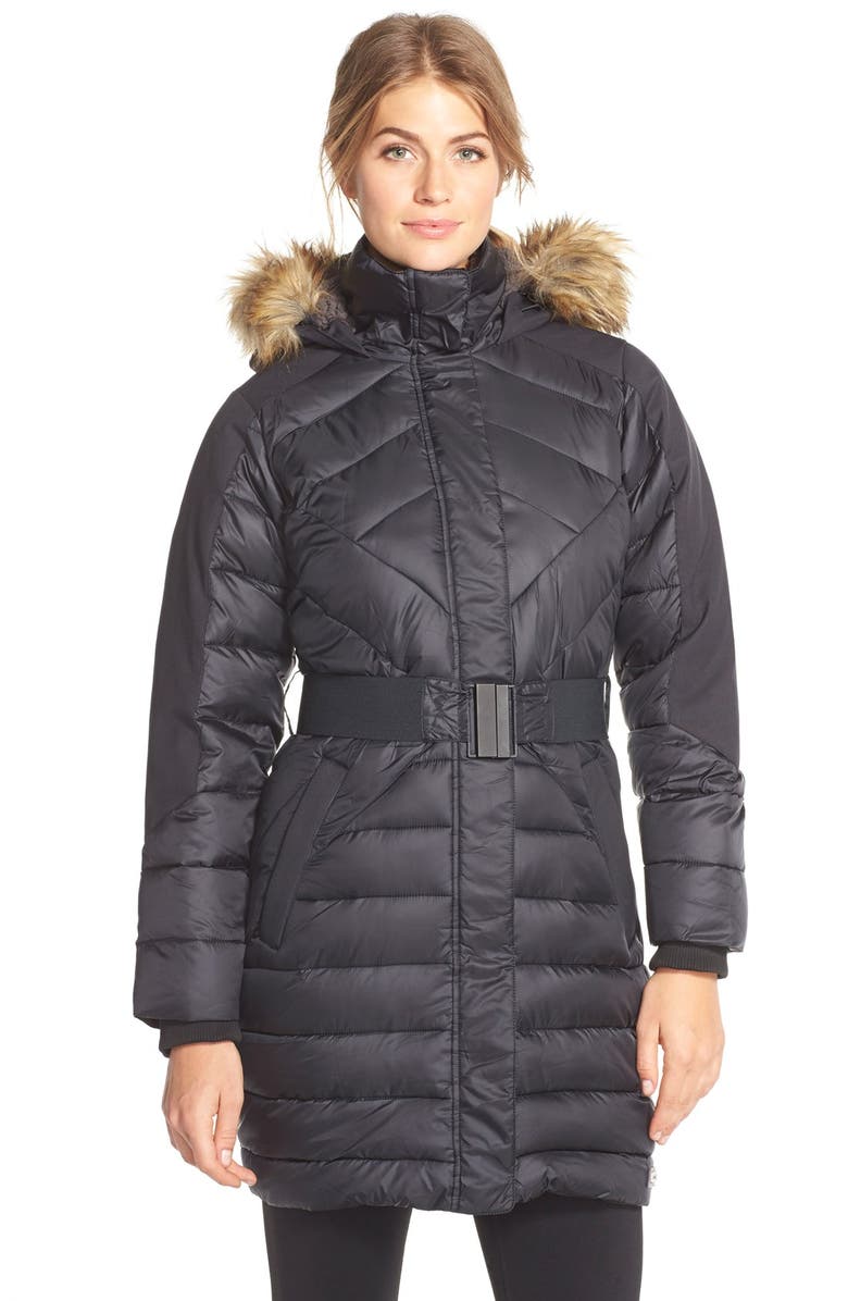 Merrell 'Arctic Glow' Water Resistant Featherless Parka with Faux Fur ...