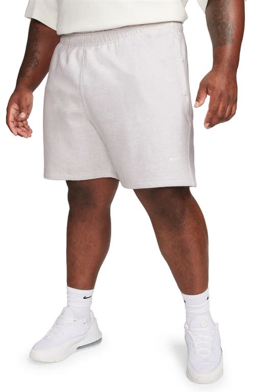 Nike Solo Swoosh Fleece Sweat Shorts In White