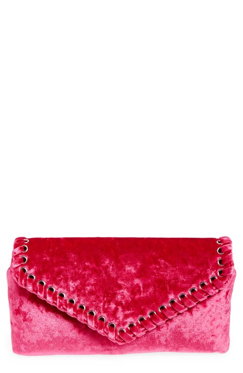 Rebecca Minkoff Whip Envelope Flap Clutch in Hot Pink at Nordstrom