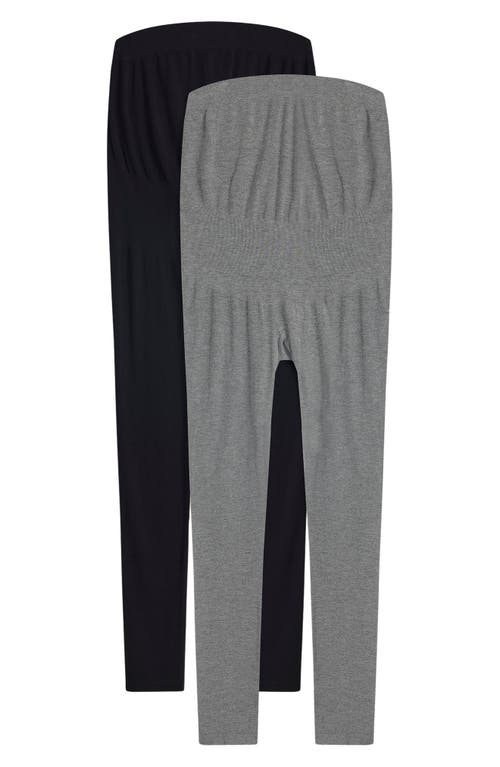 SERAPHINE SERAPHINE 2-PACK OVER THE BUMP MATERNITY LEGGINGS