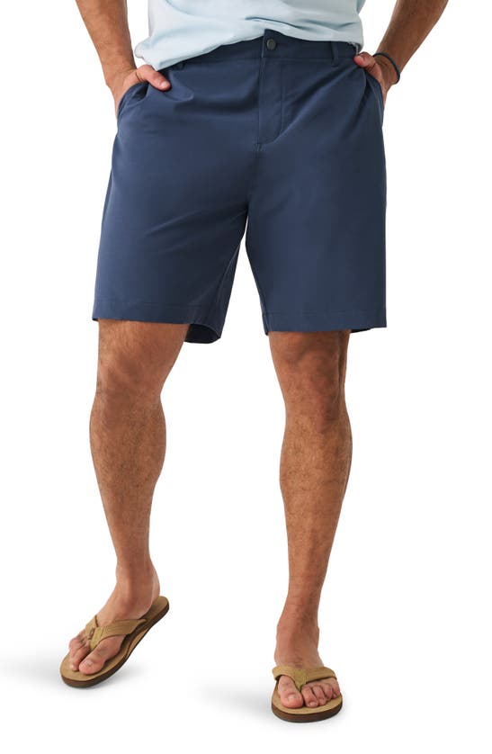 Faherty All Day Belt Loop 7-inch Shorts In Dark Blue Nights