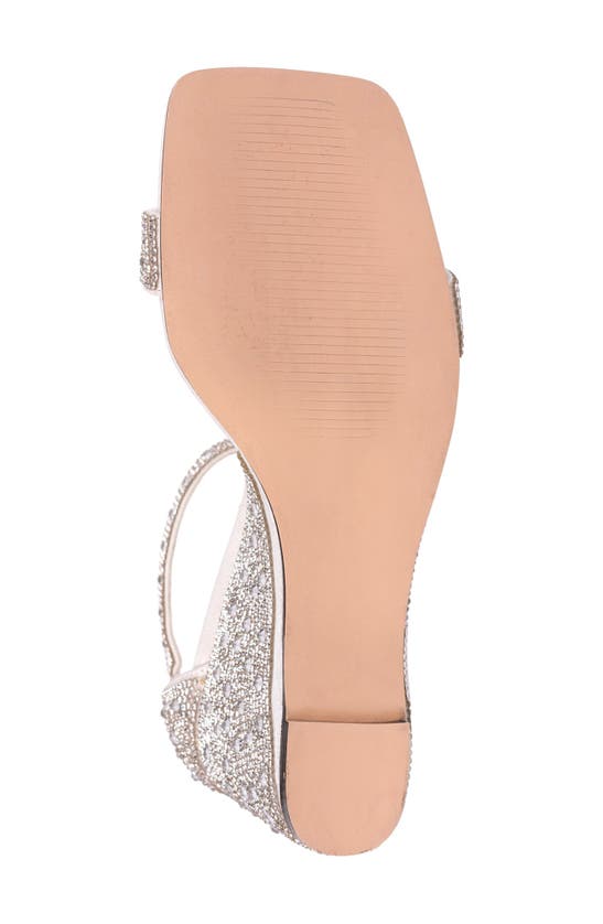 Lady Couture Kloe Crystal Embellished Wedge Sandal In White
