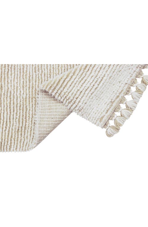 Lorena Canals Woolable Rug Koa Sandstone In Sheep White/sandstone