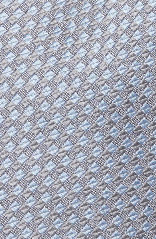 Shop Nordstrom Haidan Mini Pattern Silk Tie In Silver