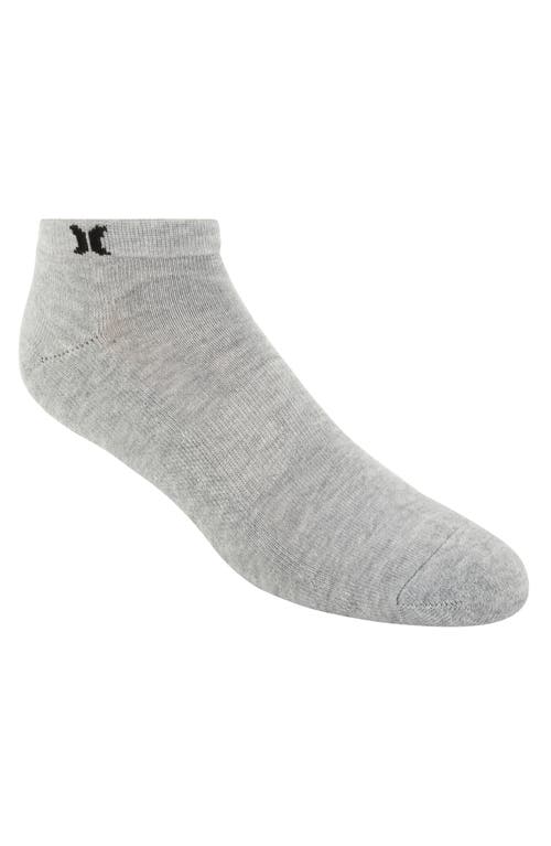 Shop Hurley Pack Of 6 Terry Ankle Socks In White/multi