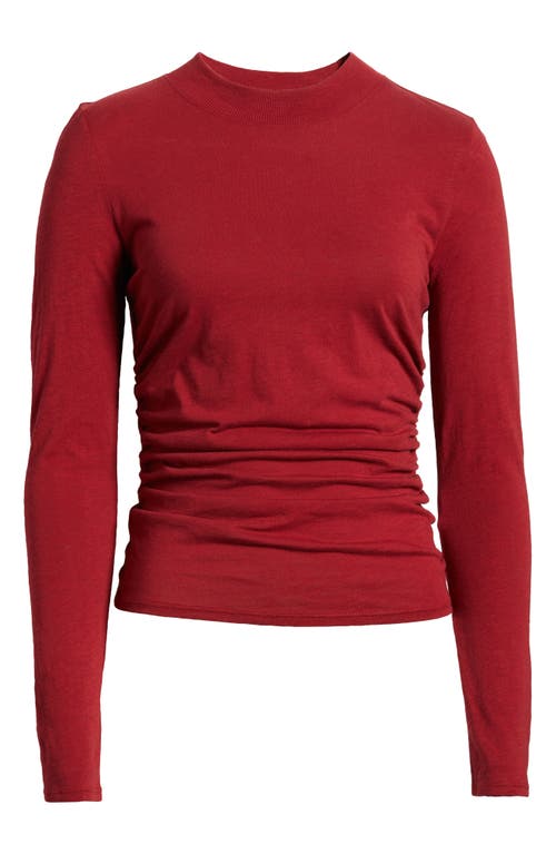 Shop Nation Ltd Rita Long Sleeve Knit Top In Danish Red