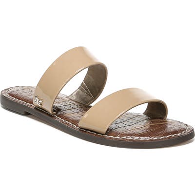 Sam Edelman Gala Two Strap Slide Sandal, Beige