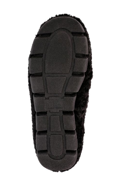 Shop Mia Limited Edition Cocoa Faux Shearling Slipper In Black