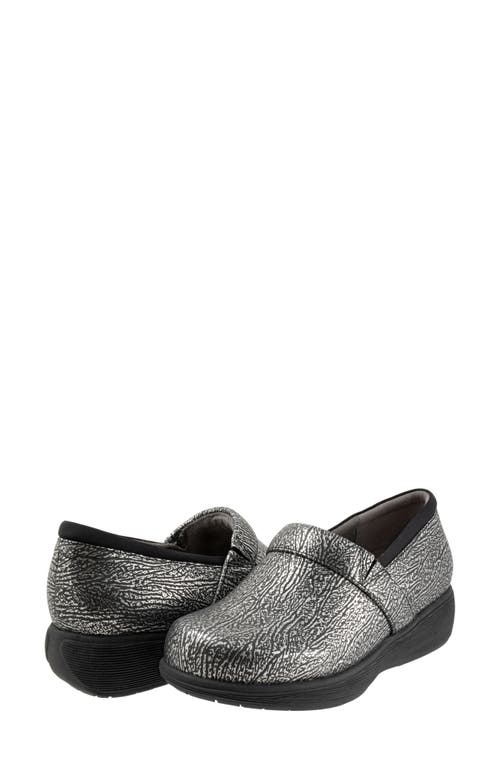 Shop Softwalk ® Meredith Sport Clog In Pewter Embossed