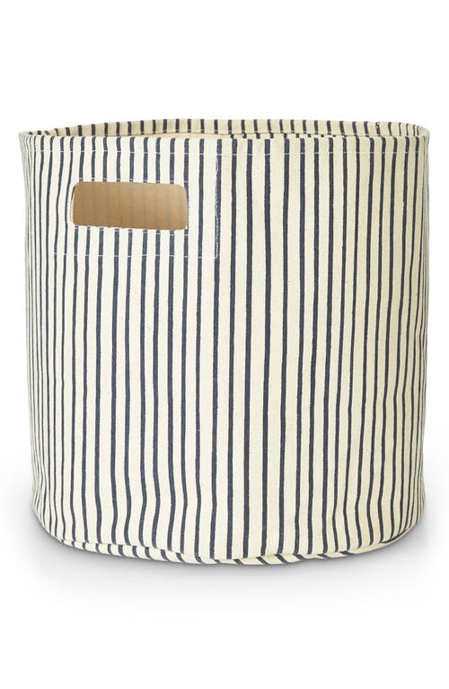 Pehr Stripes Away Canvas Bin in Ink at Nordstrom