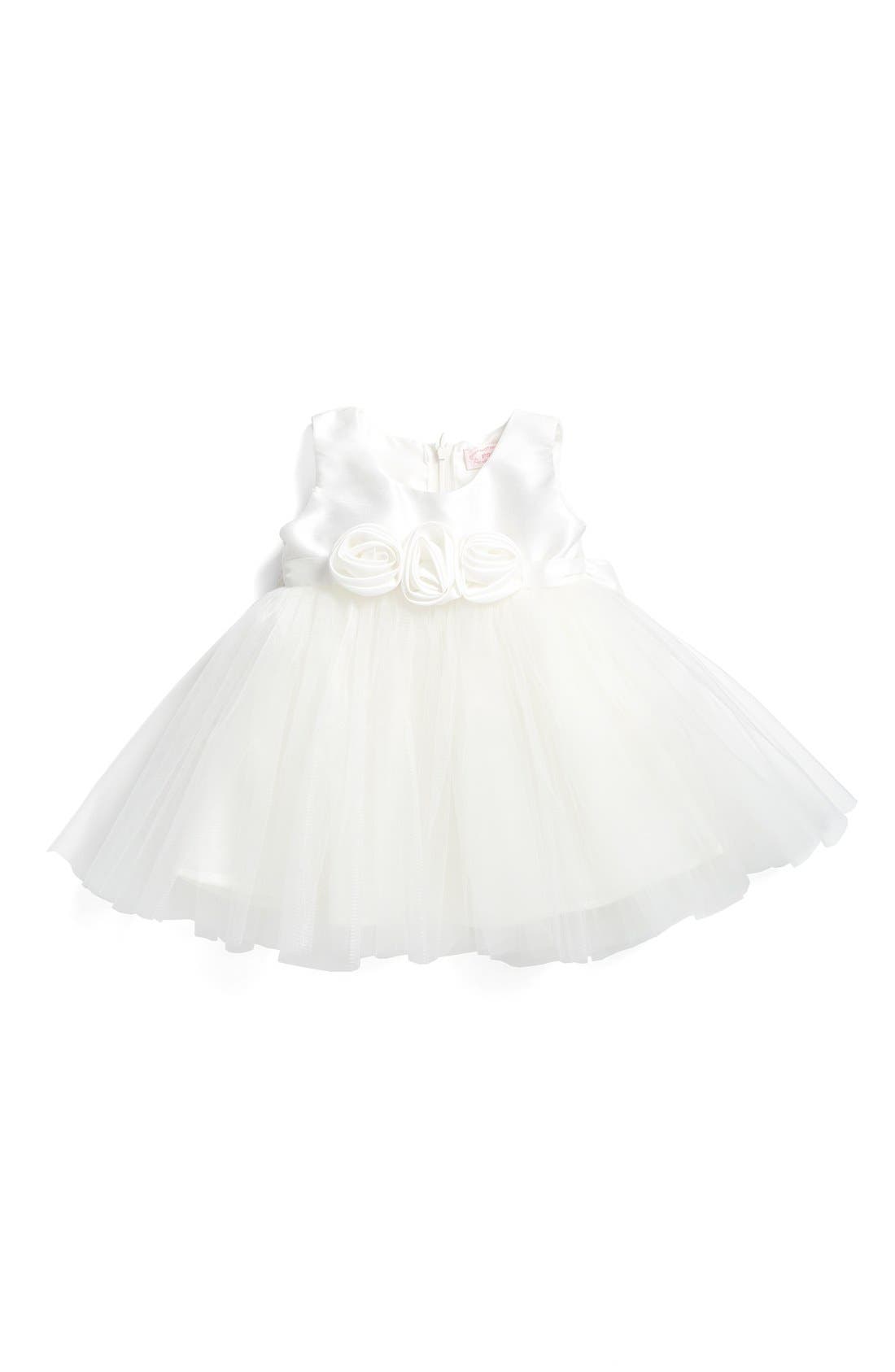 White Fancy Tulle Dress Customizable Toddlers Girls Infants