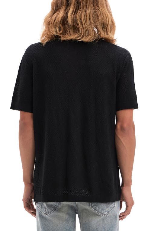 Shop Vayder Cloudio Polo Sweater In Black Geo