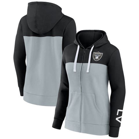 Lids Las Vegas Raiders Nike Sideline Player Quarter-Zip Hoodie Jacket -  Black/Silver