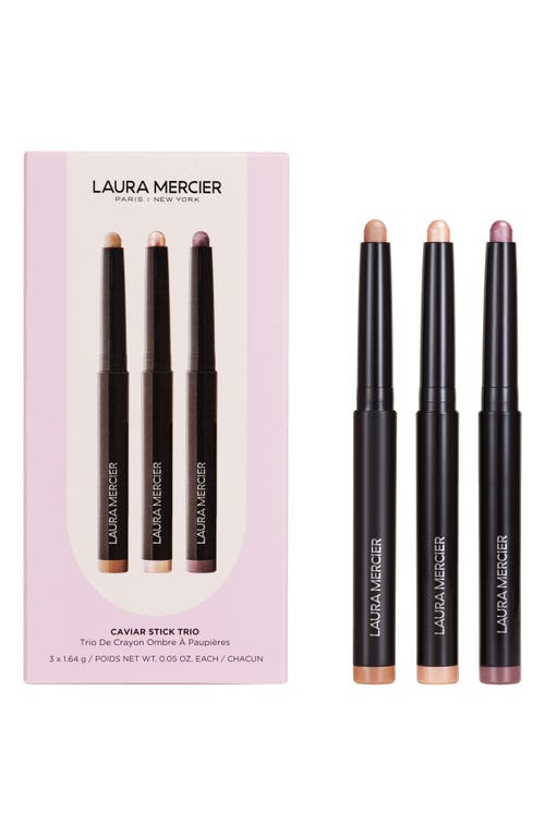 Laura Mercier Caviar Stick Eyeshadow Trio $96 Value in None