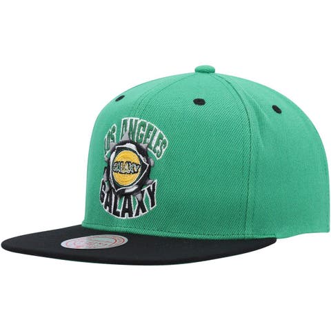 Men's Mitchell & Ness Black LA Galaxy Jersey Hook Snapback Hat