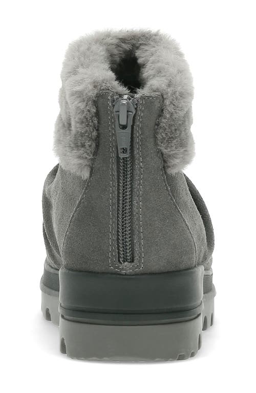 Baretraps Nuri Faux Fur Trim Cold Weather Bootie In Dark Grey Suede