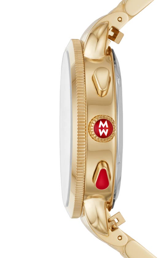 Shop Michele Sport Sail Bracelet Watch, 38mm In Gold