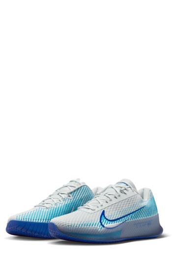 Nike Air Zoom Vapor 11 Hard Court Tennis Sneaker In Photon Dust/game Royal/blue