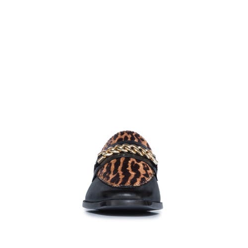 Shop Bernardo Footwear Zephyr Haircalf Chain Loafer In Gato Haircalf