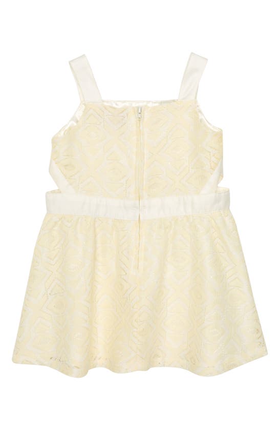 Shop Bcbg Kids' Lace Dress In Sunshine