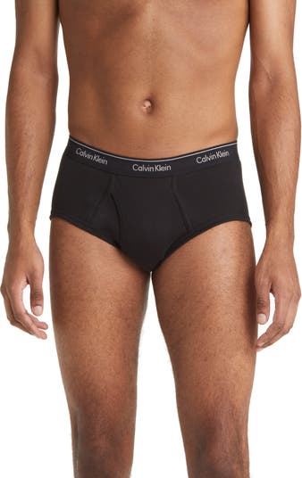 Calvin Klein Underwear Men's 4 Pack Cotton Classic Briefs, Black
