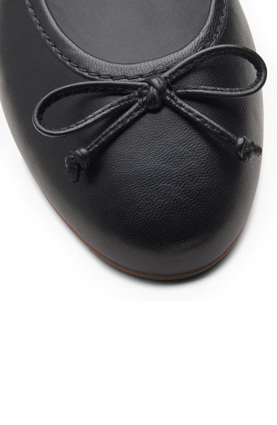 Clarks Fawna Lily Ballet Flat In Black Leather