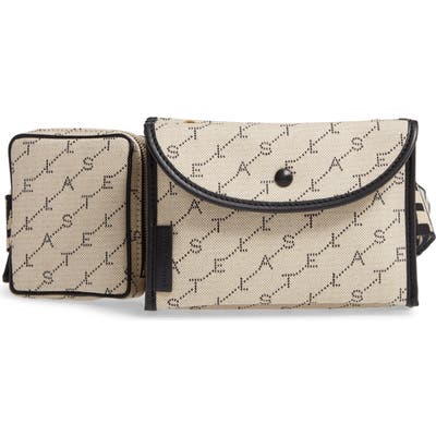 Stella Mccartney Monogram Canvas Belt Bag - Beige